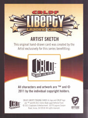 2011 Cryptozoic CBLDF Liberty Artist Sketch Card by Valentino - TvMovieCards.com