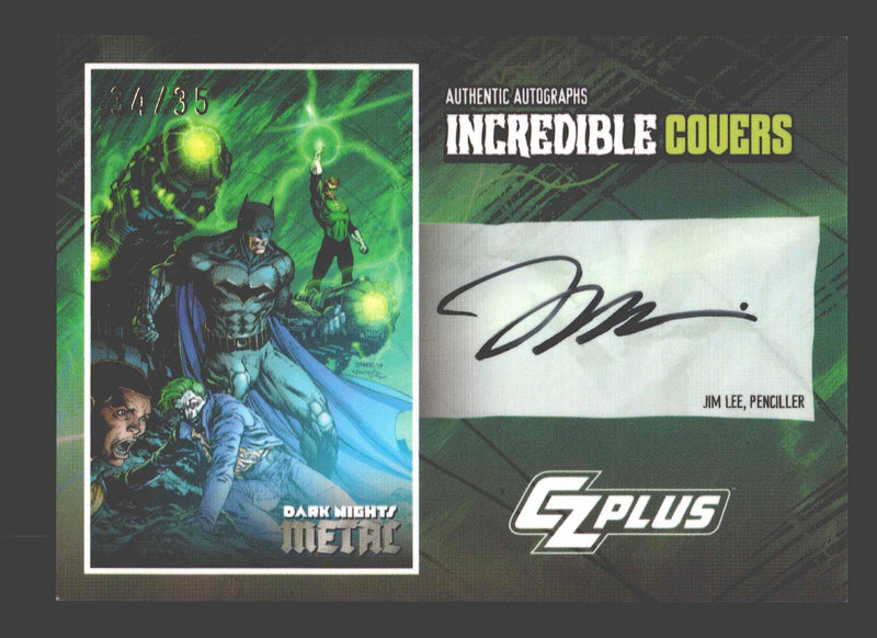 2024 CZX Dark Nights Metal Autograph Card Jim Lee TC-JL Incredible Covers - TvMovieCards.com
