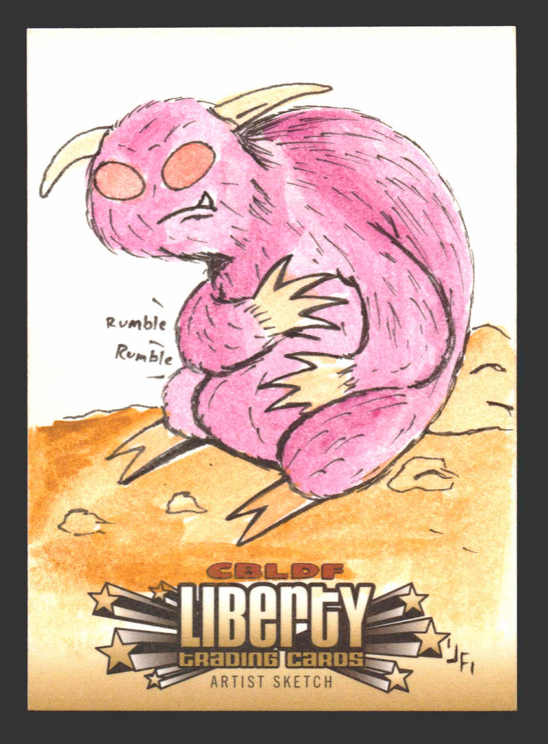 2011 Cryptozoic CBLDF Liberty Artist Sketch Card by Jerry Fleming   - TvMovieCards.com