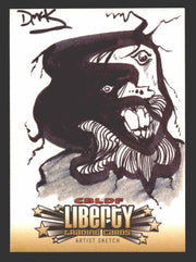 2011 CBLDF Comic Book Legal Defense Fund Liberty Artist Sketch Trading Card - TvMovieCards.com