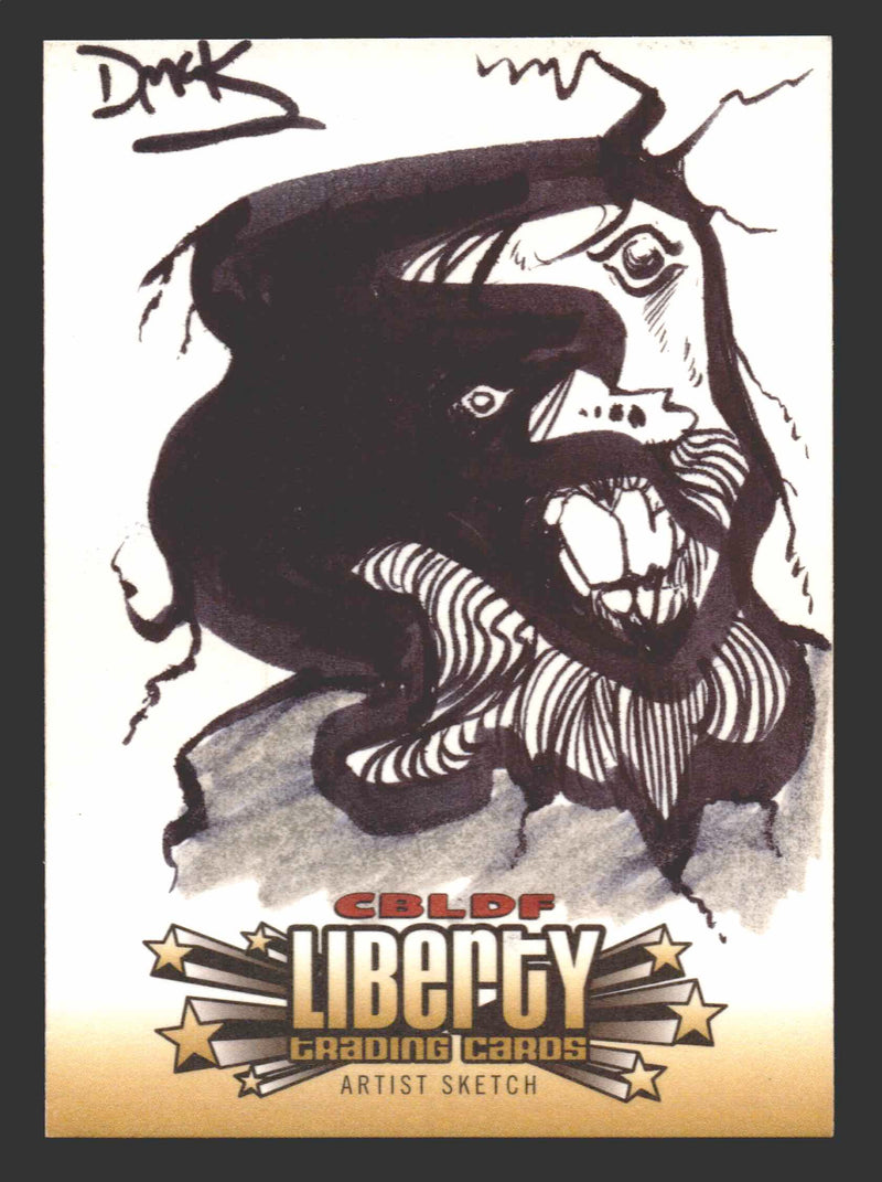 2011 CBLDF Comic Book Legal Defense Fund Liberty Artist Sketch Trading Card - TvMovieCards.com