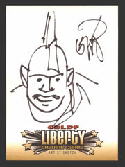 2011 Cryptozoic CBLDF Liberty Artist Sketch Card by Erik Larson - TvMovieCards.com