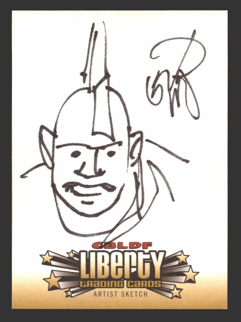 2011 Cryptozoic CBLDF Liberty Artist Sketch Card by Erik Larson - TvMovieCards.com