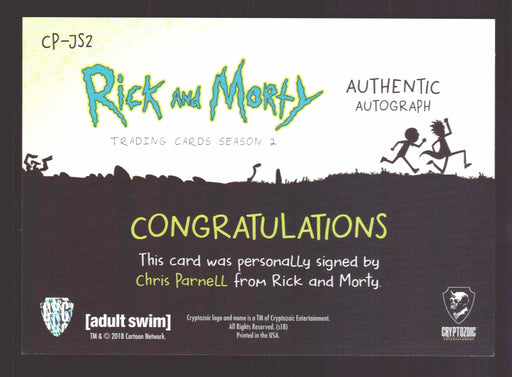 2019 Rick and Morty Season 2 CP-JS2 Chris Parnell as Jerry Smith Autograph Card   - TvMovieCards.com