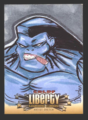 2011 Cryptozoic CBLDF Liberty Artist Sketch Card by Jason Durden   - TvMovieCards.com