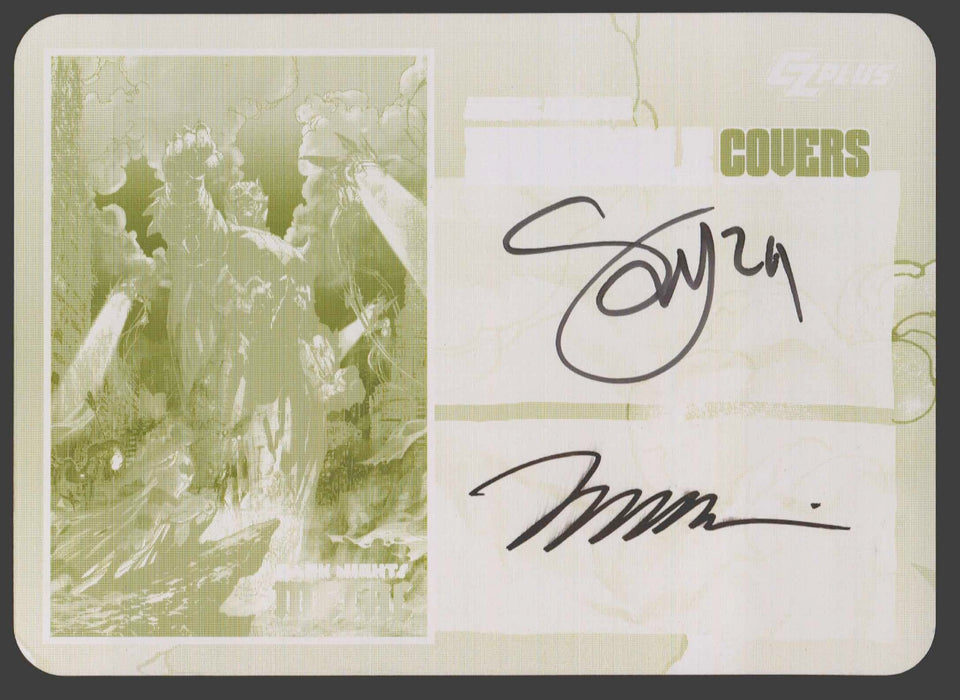 2024 CZX Dark Nights Metal Printing Plate Autograph Card Scott Synder / Jim Lee
