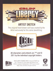 2011 CBLDF Comic Book Legal Defense Fund Liberty Artist Sketch Trading Card   - TvMovieCards.com