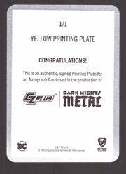 2024 CZX Dark Nights Metal Printing Plate Autograph Card Scott Synder / Jim Lee - TvMovieCards.com
