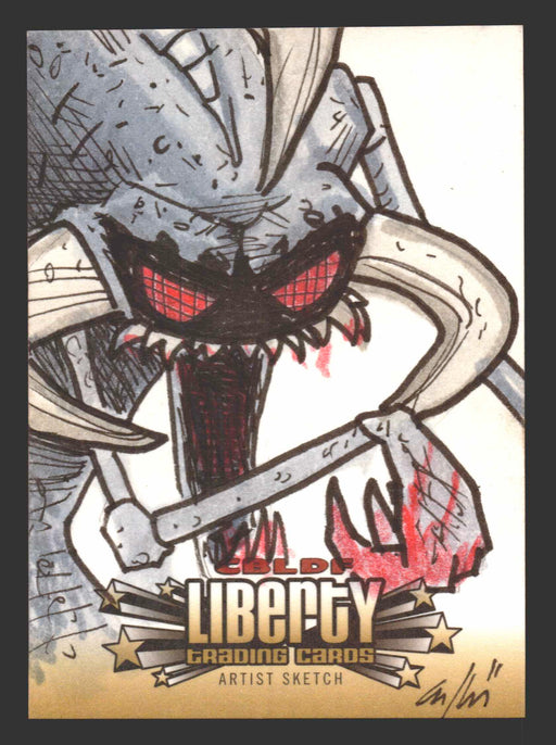 2011 CBLDF Comic Book Legal Defense Fund Liberty Artist Sketch Trading Card - TvMovieCards.com