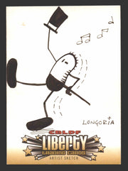 2011 Cryptozoic CBLDF Liberty Artist Sketch Card by Ozzy Longoria - TvMovieCards.com