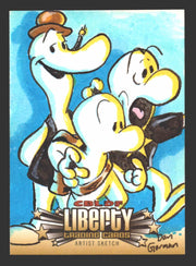 2011 Cryptozoic CBLDF Liberty Artist Sketch Card Bone by Dan Gorman   - TvMovieCards.com