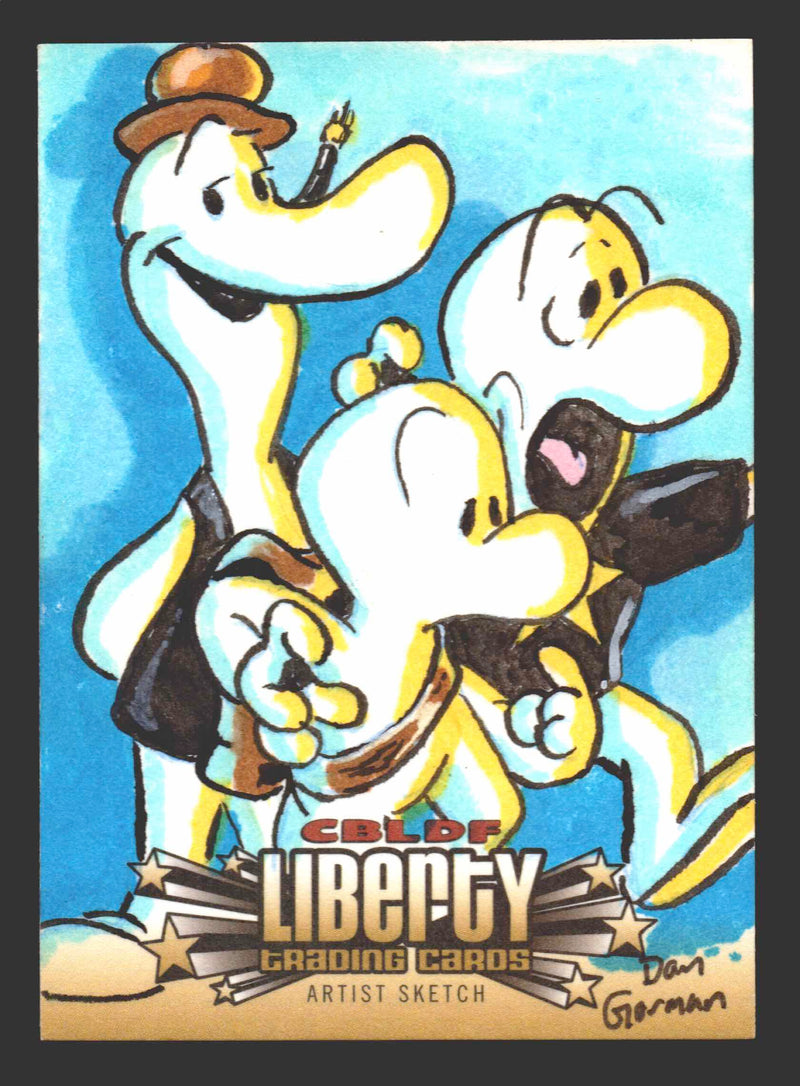 2011 Cryptozoic CBLDF Liberty Artist Sketch Card Bone by Dan Gorman   - TvMovieCards.com