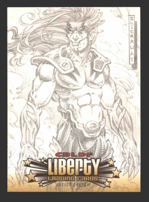 2011 Cryptozoic CBLDF Liberty Artist Sketch Card by Larry 'Slickaway' Schlekewy   - TvMovieCards.com