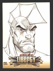2011 Cryptozoic CBLDF Liberty Artist Sketch Card by Lak Lim - TvMovieCards.com
