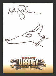 2011 CBLDF Liberty Artist Sketch Coraline Trading Card by Neil Gaiman   - TvMovieCards.com
