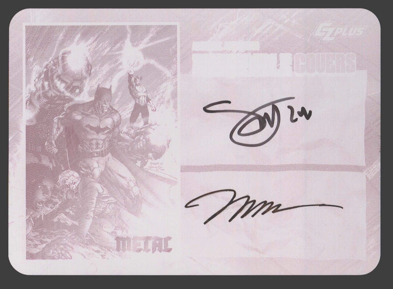 2024 CZX Dark Nights Metal Printing Plate Autograph Card Scott Synder / Jim Lee - TvMovieCards.com