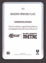 2024 CZX Dark Nights Metal Printing Plate Autograph Card Scott Synder / Jim Lee - TvMovieCards.com
