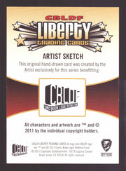 2011 CBLDF Liberty Artist Sketch Coraline Trading Card by Neil Gaiman   - TvMovieCards.com