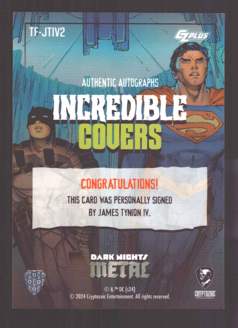 2024 CZX Dark Nights Metal Autograph Card James Tynion IV TF-JTIV2 - TvMovieCards.com