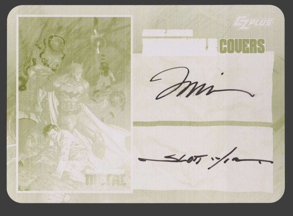 2024 CZX Dark Nights Metal Printing Plate Autograph Card Scott Williams / Jim Lee