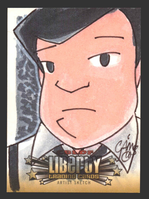 2011 Cryptozoic CBLDF Liberty Artist Sketch Card by Christian James Thomas - TvMovieCards.com