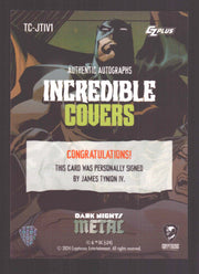 2024 CZX Dark Nights Metal Autograph Card James Tynion IV TC-JTIV1 - TvMovieCards.com