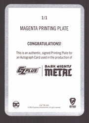 2024 CZX Dark Nights Metal Printing Plate Autograph Card Tynion IV / John Ramita - TvMovieCards.com