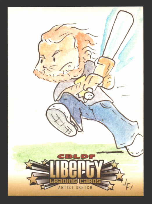 2011 Cryptozoic CBLDF Liberty Artist Sketch Card Bone by Jerry Fleming - TvMovieCards.com
