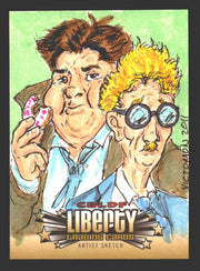 2011 Cryptozoic CBLDF Liberty Artist Sketch Card by Victor "Victomon" Rodriguez   - TvMovieCards.com