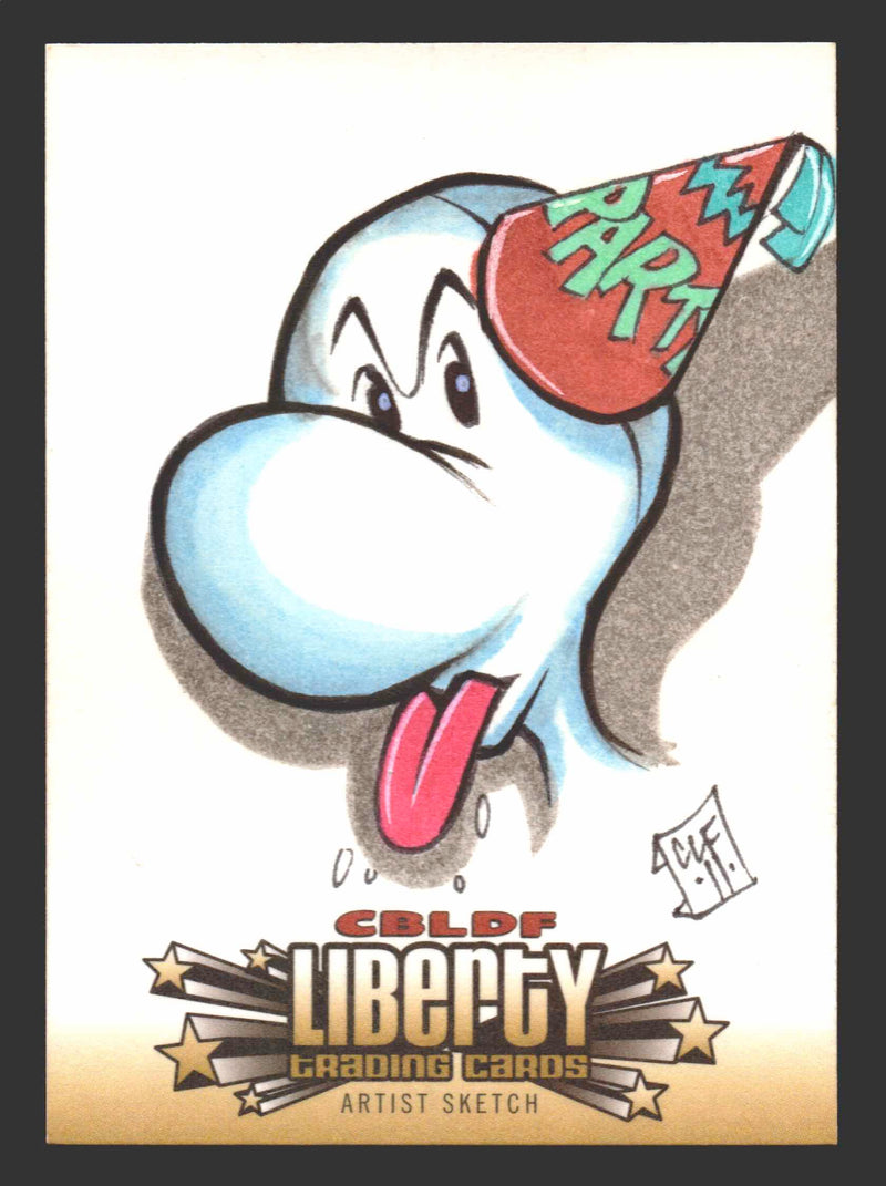 2011 Cryptozoic CBLDF Liberty Artist Sketch Card Bone by Chris Foreman - TvMovieCards.com
