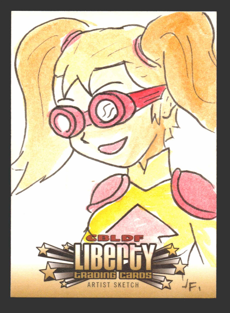 2011 Cryptozoic CBLDF Liberty Artist Sketch Card Bone by Jerry Fleming   - TvMovieCards.com