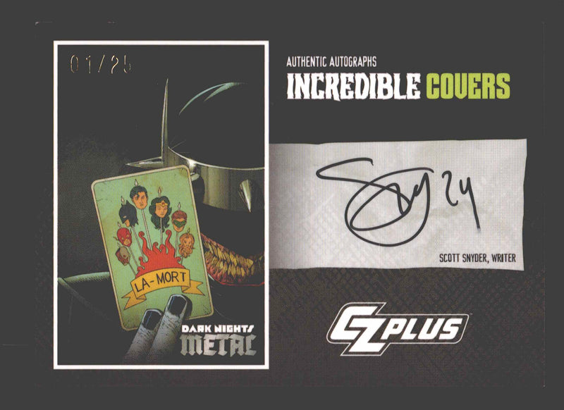 2024 CZX Dark Nights Metal Autograph Card Scott Snyder DNM5-SS Incredible Covers - TvMovieCards.com