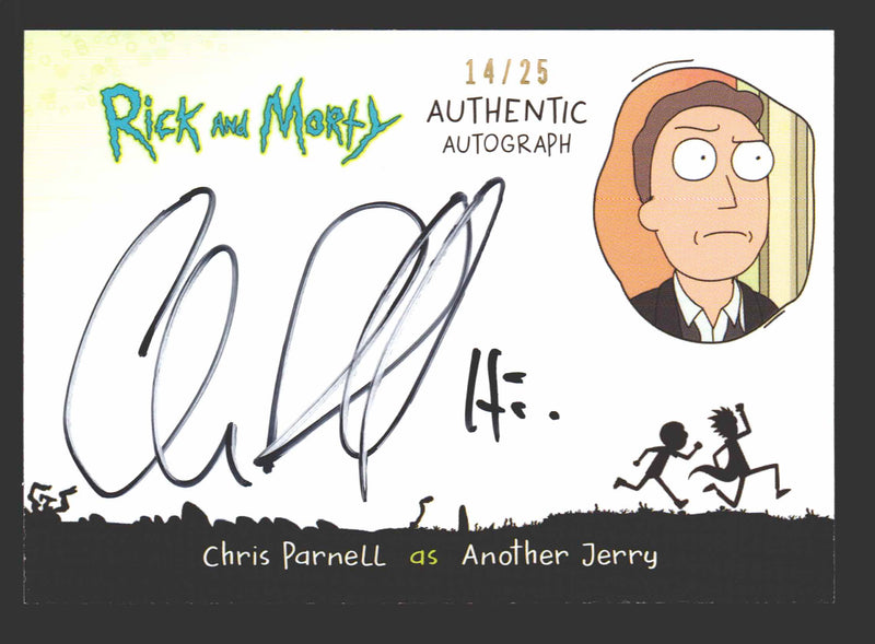 2019 Rick and Morty Season 2 CP-AJ Chris Parnell as Another Jerry Autograph Card   - TvMovieCards.com