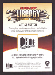 2011 Cryptozoic CBLDF Liberty Artist Sketch Card Bone by Jerry Fleming   - TvMovieCards.com