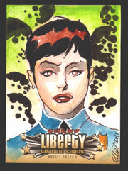 2011 Cryptozoic CBLDF Liberty Artist Sketch Card by Elliot Fernandez - TvMovieCards.com