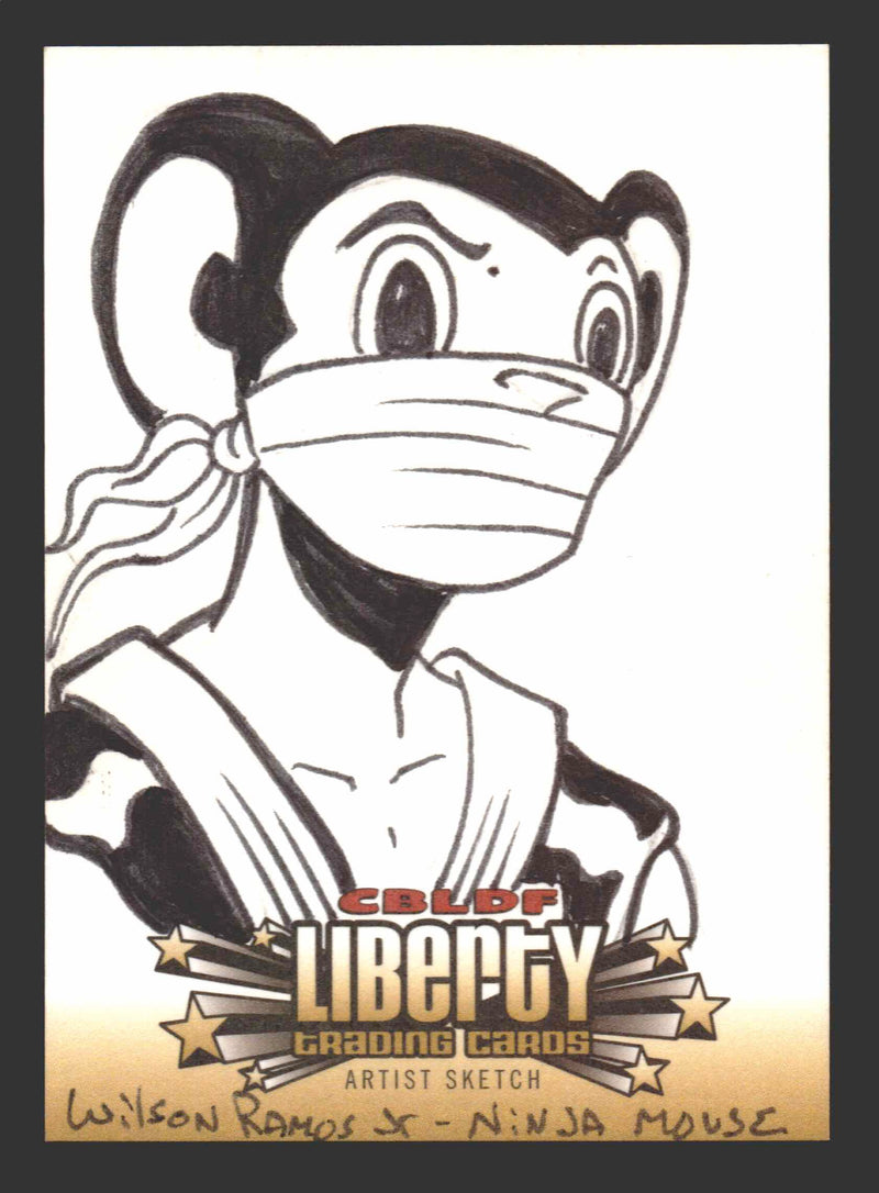 2011 CBLDF Liberty Artist Sketch Trading Card by Wilson Ramos Jr   - TvMovieCards.com
