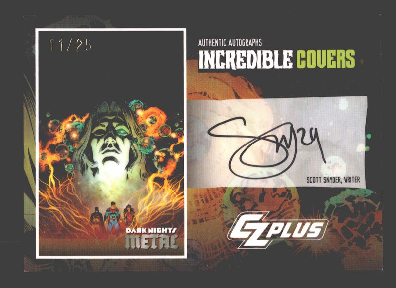 2024 CZX Dark Nights Metal Autograph Card Scott Snyder DNM4-SS Incredible Covers - TvMovieCards.com