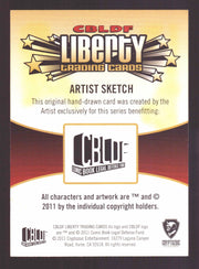 2011 Cryptozoic CBLDF Liberty Artist Sketch Card by Christian James Thomas   - TvMovieCards.com