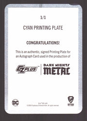 2024 CZX Dark Nights Metal Printing Plate Autograph Card John Ramita Jr / Danny - TvMovieCards.com
