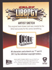 2011 Cryptozoic CBLDF Liberty Artist Sketch Card by Elliot Fernandez - TvMovieCards.com