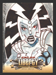 2011 Cryptozoic CBLDF Liberty Artist Sketch Card by Elliot Fernandez - TvMovieCards.com