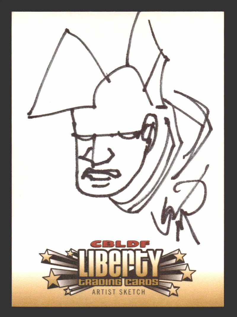 2011 Cryptozoic CBLDF Liberty Artist Sketch Card by Erik Larson - TvMovieCards.com