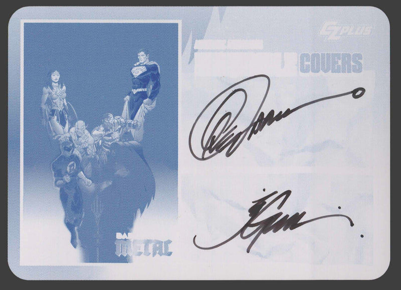 2024 CZX Dark Nights Metal Printing Plate Autograph Card Greg Capullo / Jonathan - TvMovieCards.com