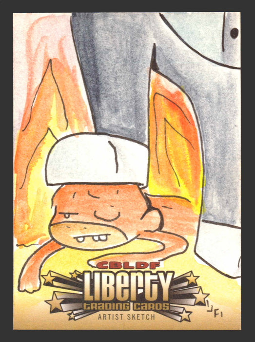 2011 Cryptozoic CBLDF Liberty Artist Sketch Card Bone by Jerry Fleming - TvMovieCards.com