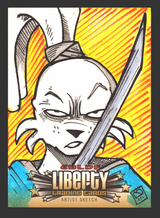 2011 CBLDF Comic Book Legal Defense Fund Liberty Usagi Yojimbo Sketch Card   - TvMovieCards.com