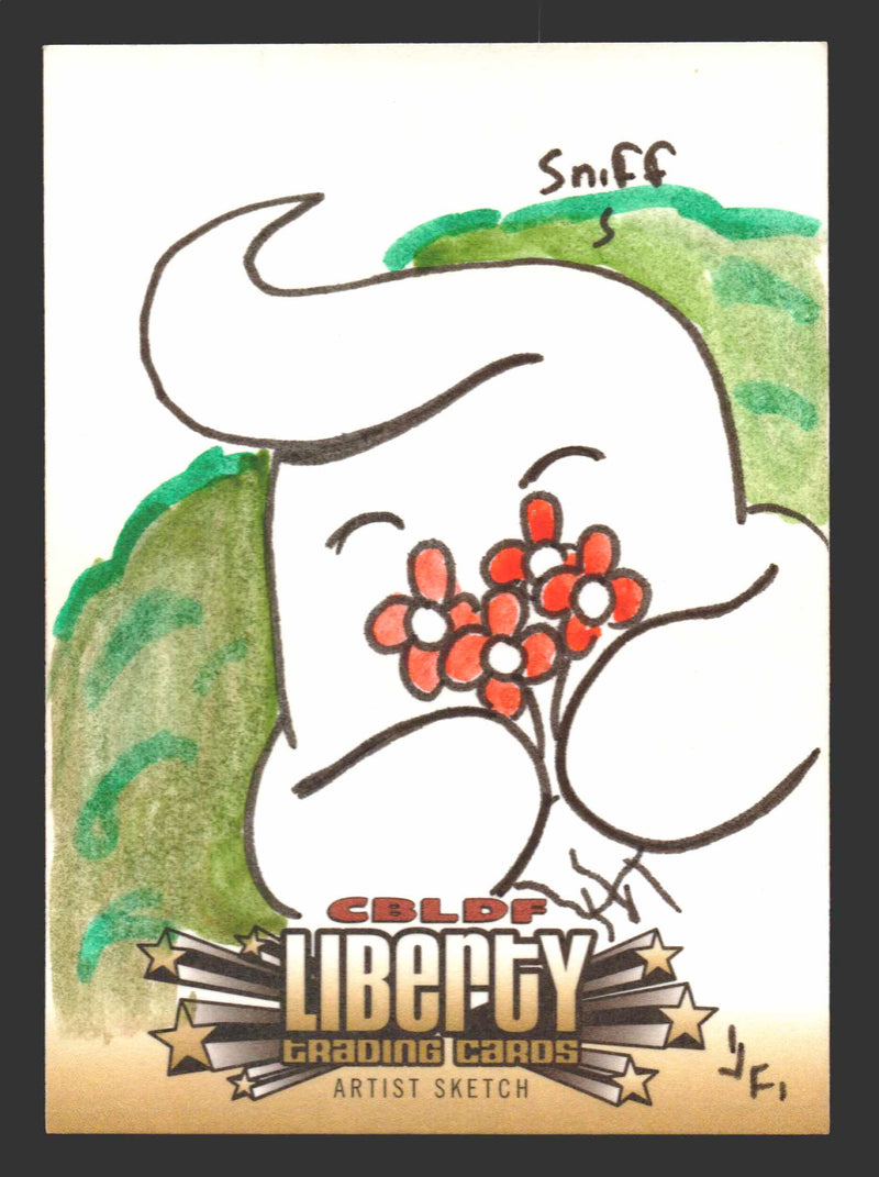 2011 Cryptozoic CBLDF Liberty Artist Sketch Card Bone by Jerry Fleming - TvMovieCards.com
