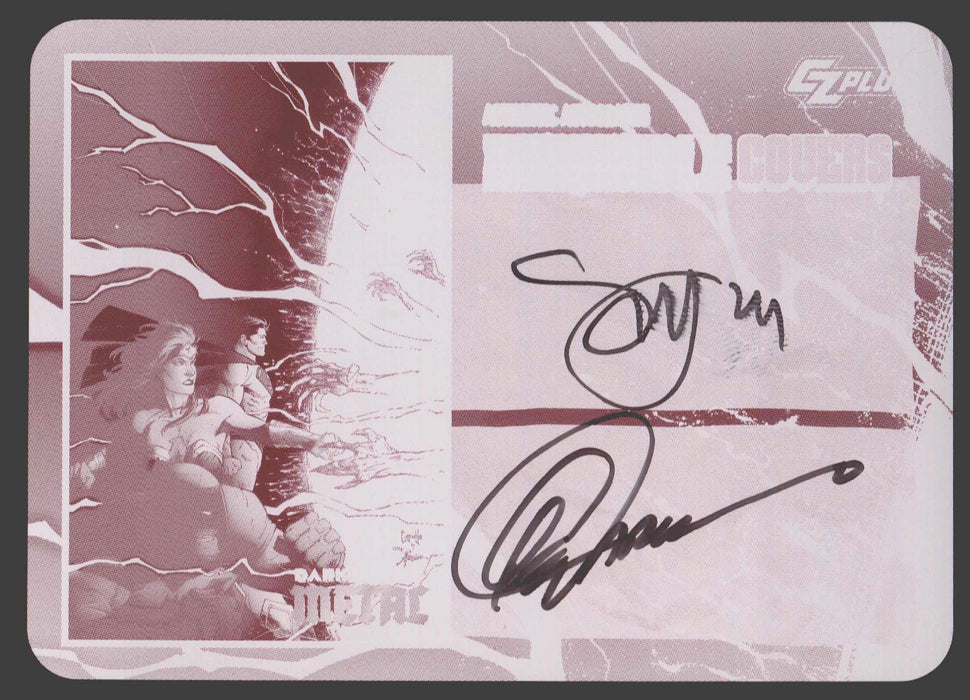 2024 CZX Dark Nights Metal Printing Plate Autograph Card Scott Snyder / Greg Capullo