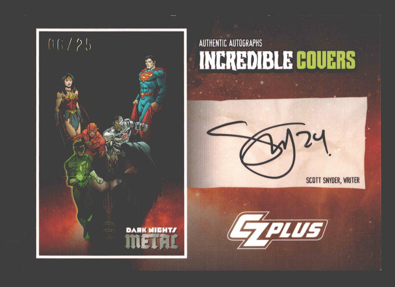 2024 CZX Dark Nights Metal Autograph Card Scott Snyder DNM1-SS Incredible Covers - TvMovieCards.com