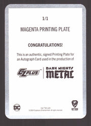2024 CZX Dark Nights Metal Printing Plate Autograph Card Scott Snyder / Greg Cap - TvMovieCards.com