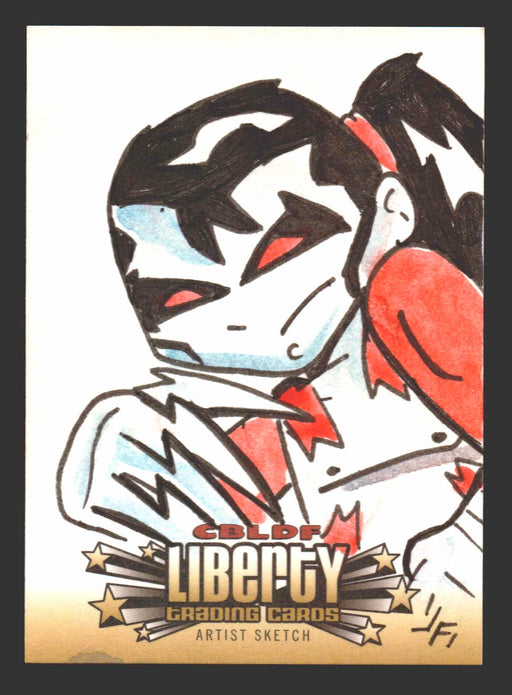 2011 Cryptozoic CBLDF Liberty Artist Sketch Card by Jerry Fleming   - TvMovieCards.com